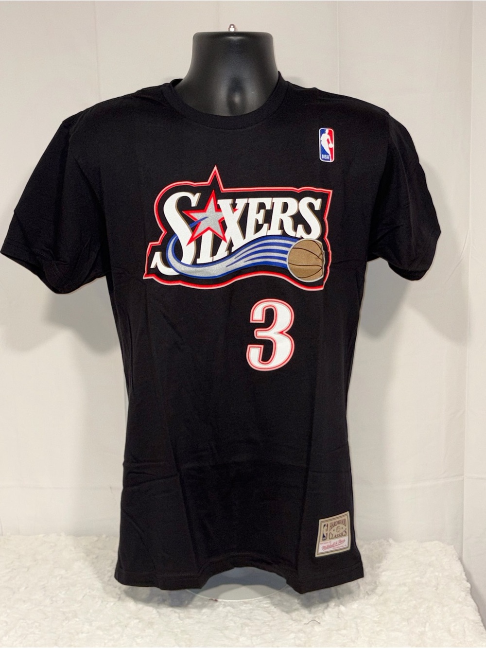 Allen Iverson Philadelphia 76ers Sixers NBA Mitchell & Ness Shirt Mens Med NWT